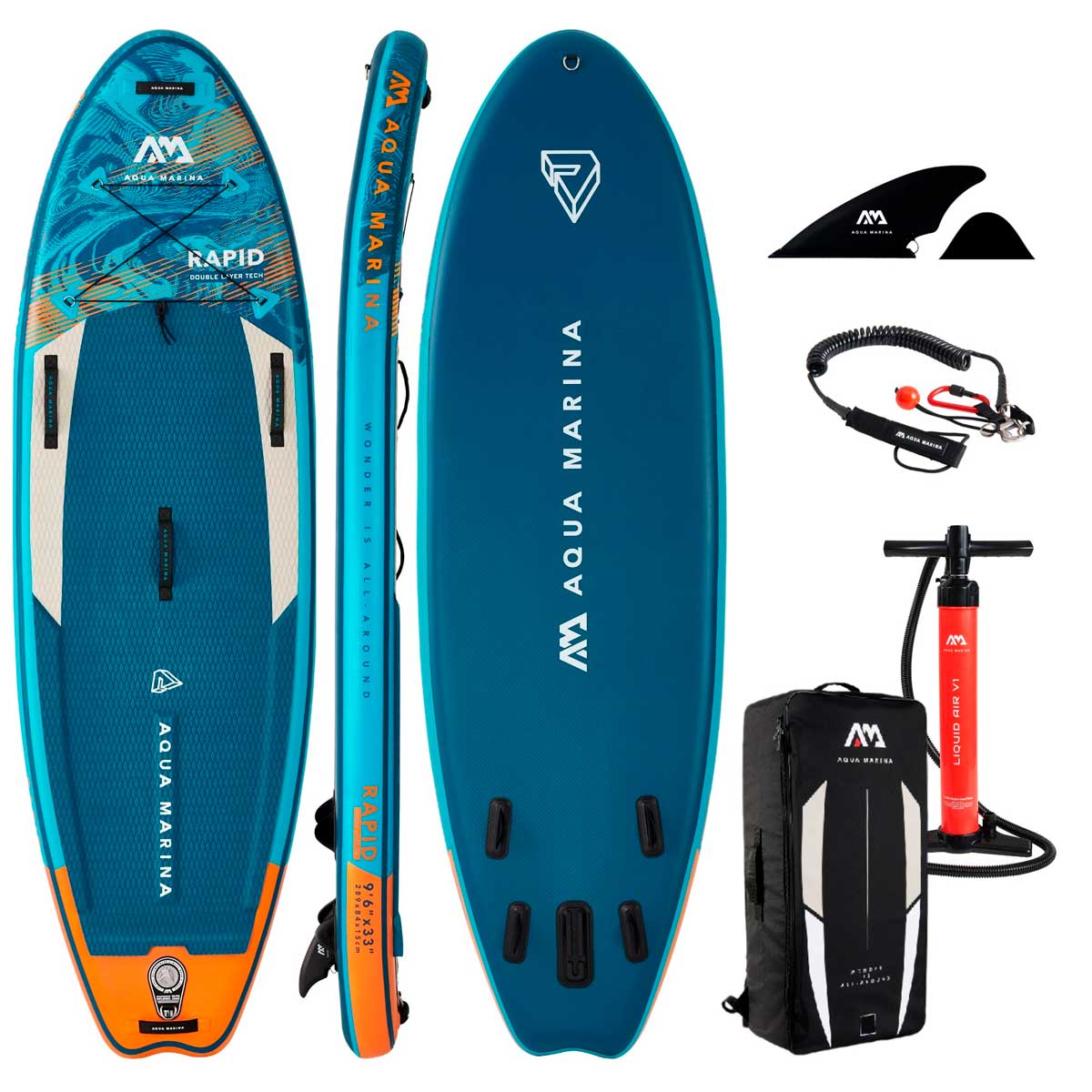 SUP gonfiabile Aqua Marina RAPID | perfetto per il fiume | BT-22RP